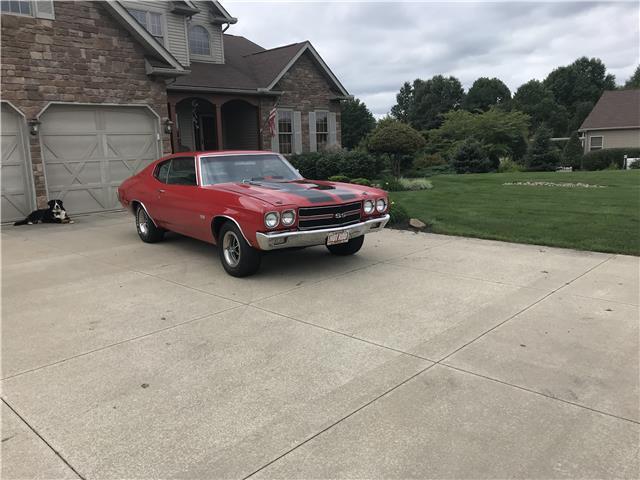 1970 Red Chevrolet Chevelle 2 door