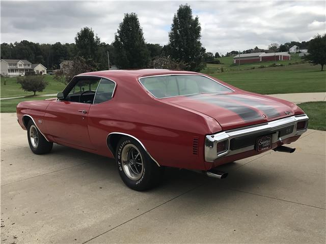 1970 Red Chevrolet Chevelle 2 door