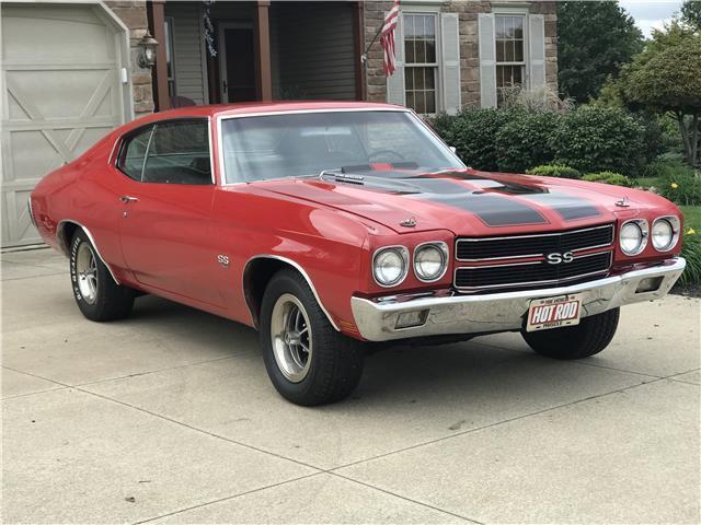 1970 Red Chevrolet Chevelle 2 door