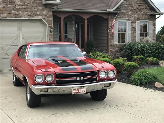 1970 Red Chevrolet Chevelle 2 door