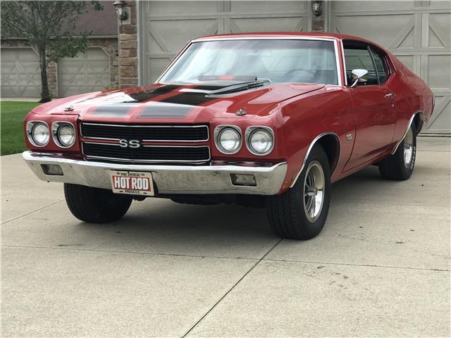 1970 Red Chevrolet Chevelle 2 door