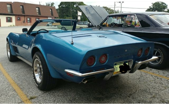 1970 Blue Chevrolet Corvette
