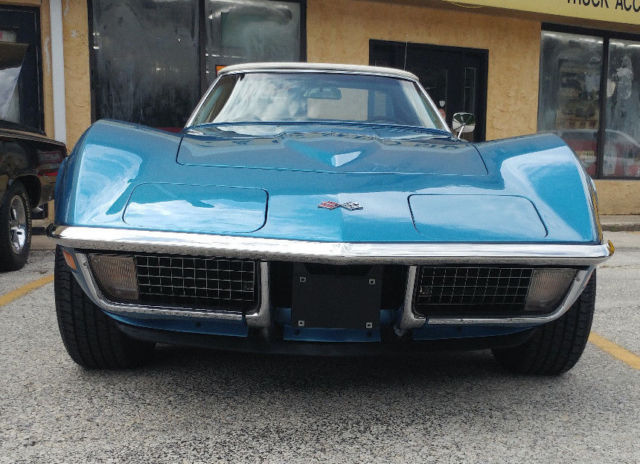 1970 Blue Chevrolet Corvette