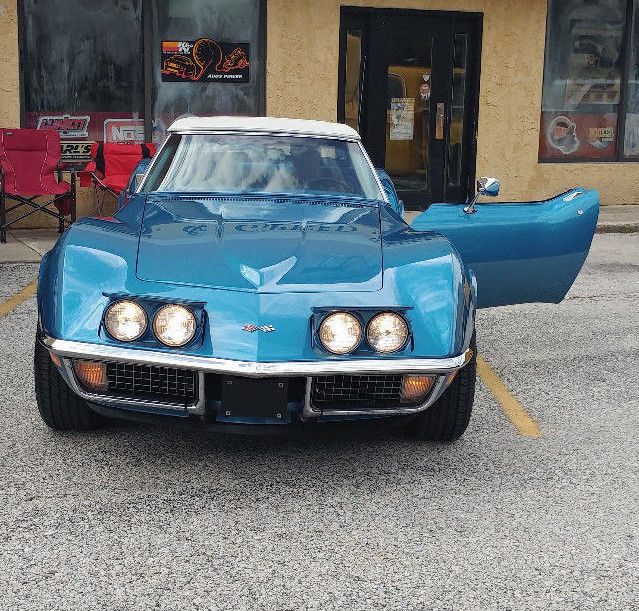 1970 Blue Chevrolet Corvette
