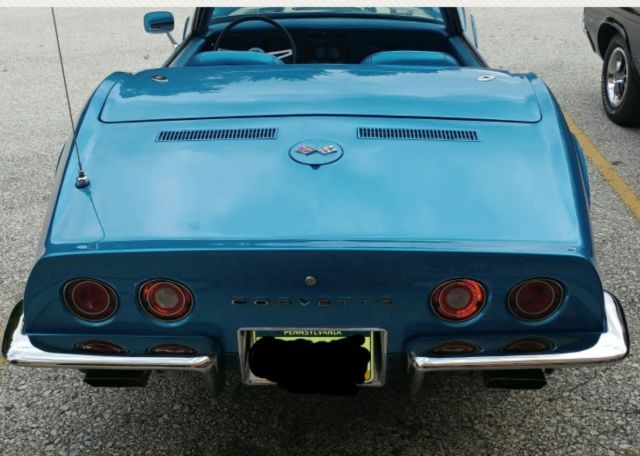 1970 Blue Chevrolet Corvette