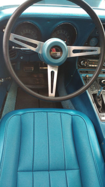 1970 Blue Chevrolet Corvette
