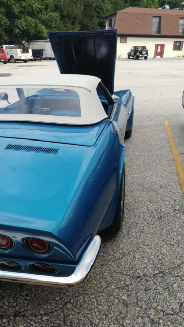 1970 Blue Chevrolet Corvette