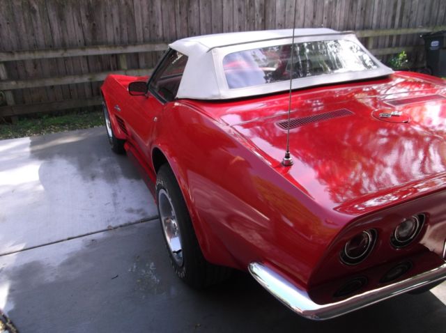 1970 Red Chevrolet Corvette Convertible