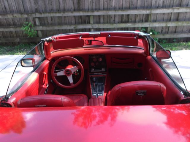1970 Red Chevrolet Corvette Convertible