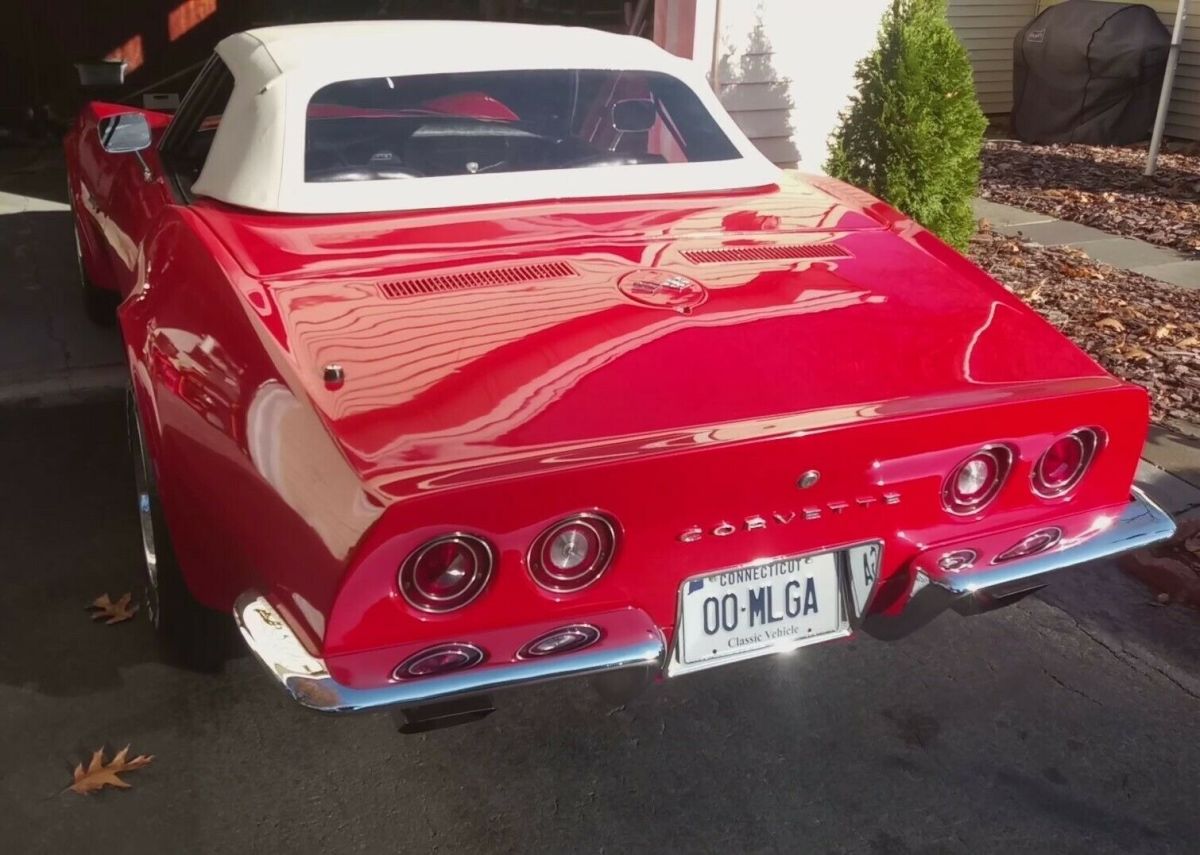 1970 Red Chevrolet Corvette Convertible