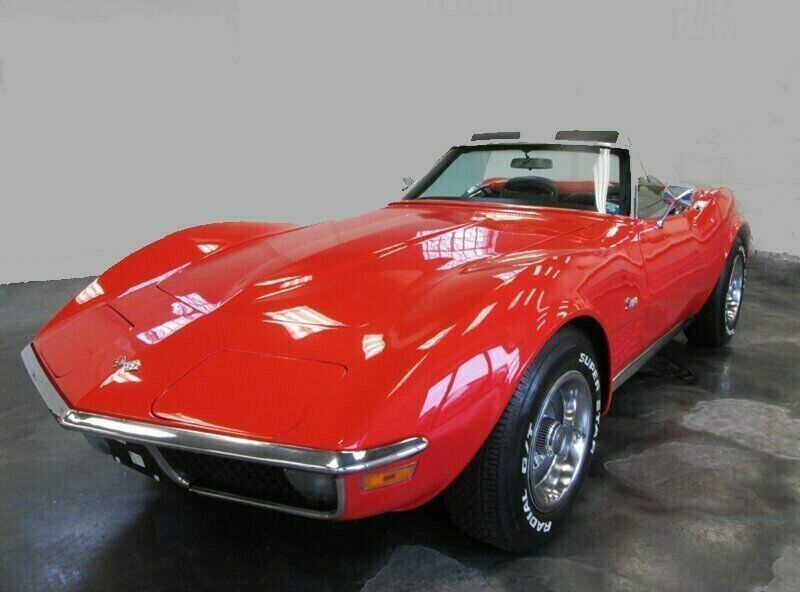 1970 Red Chevrolet Corvette Convertible
