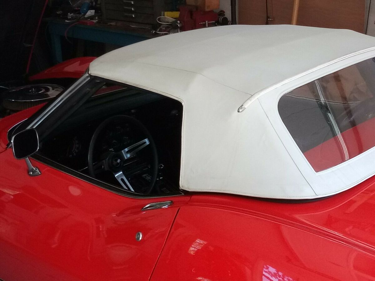 1970 Red Chevrolet Corvette Convertible