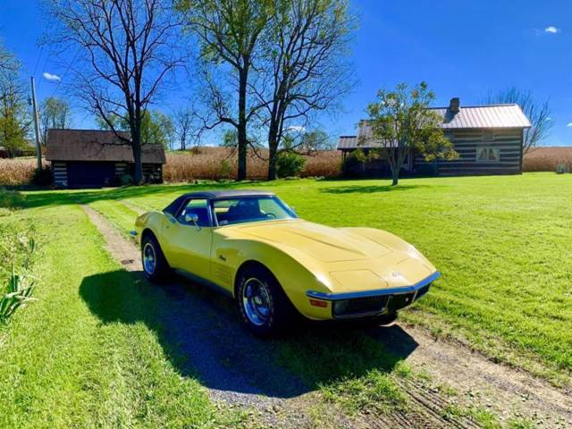 1970 Yellow Chevrolet Corvette Convertible