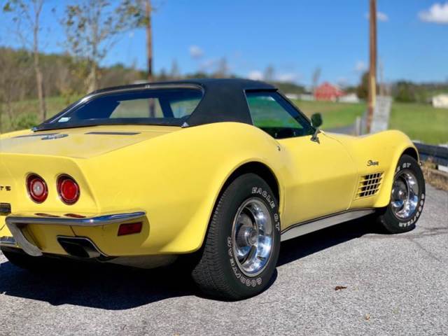 1970 Yellow Chevrolet Corvette Convertible