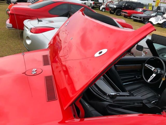 1970 Red Chevrolet Corvette Convertible