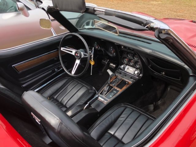 1970 Red Chevrolet Corvette Convertible