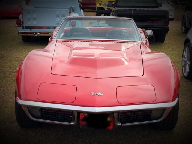 1970 Red Chevrolet Corvette Convertible