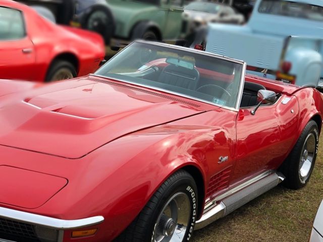 1970 Red Chevrolet Corvette Convertible