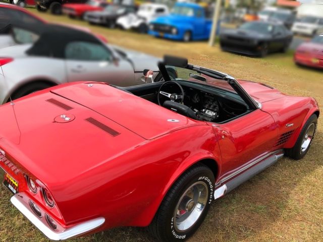 1970 Red Chevrolet Corvette Convertible