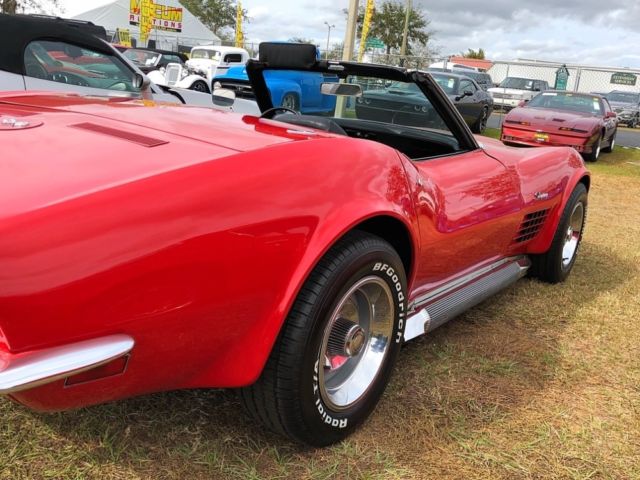 1970 Red Chevrolet Corvette Convertible