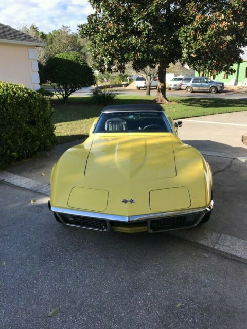 1970 Yellow Chevrolet Corvette Convertible