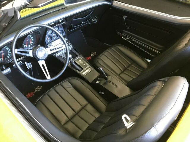 1970 Yellow Chevrolet Corvette Convertible