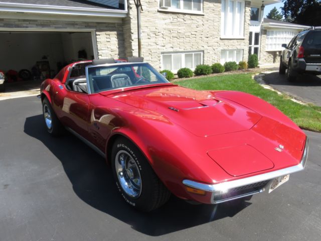 1970 Red Chevrolet Corvette Coupe