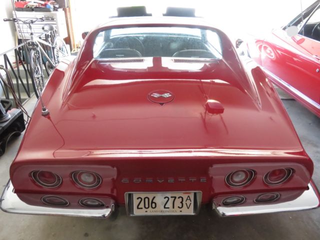 1970 Red Chevrolet Corvette Coupe