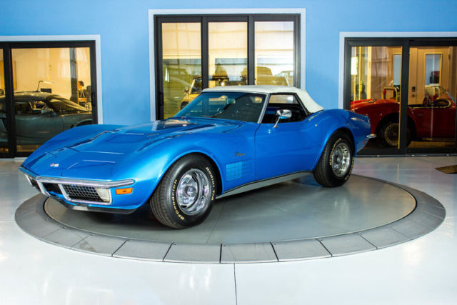 1970 Blue Chevrolet Corvette Convertible