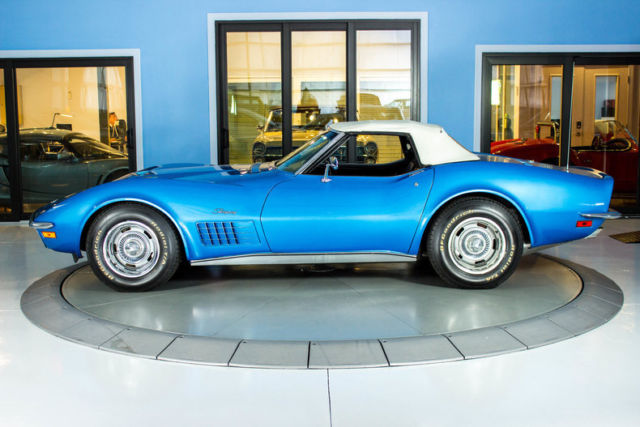 1970 Blue Chevrolet Corvette Convertible