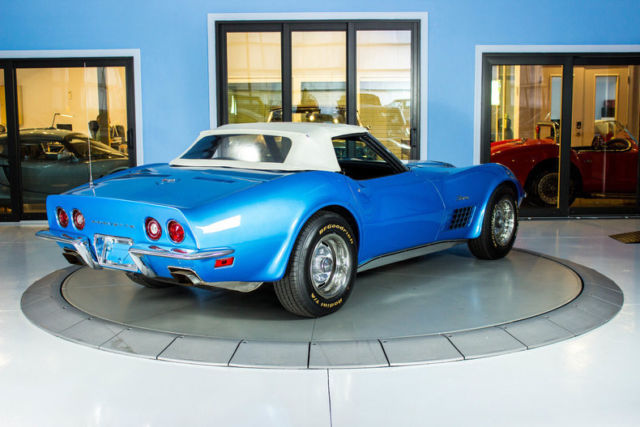 1970 Blue Chevrolet Corvette Convertible