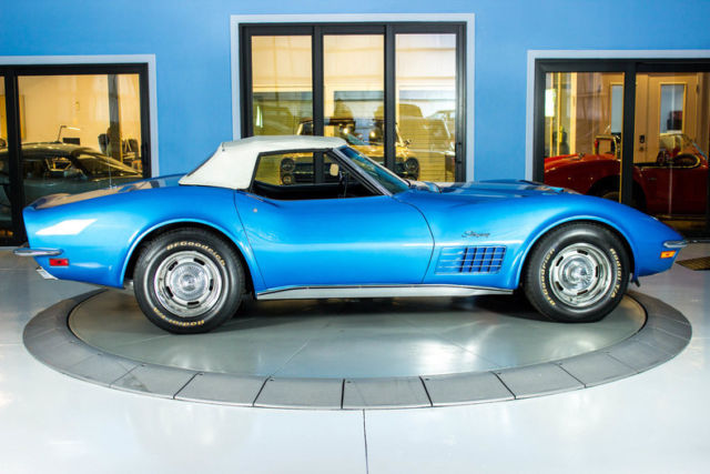 1970 Blue Chevrolet Corvette Convertible