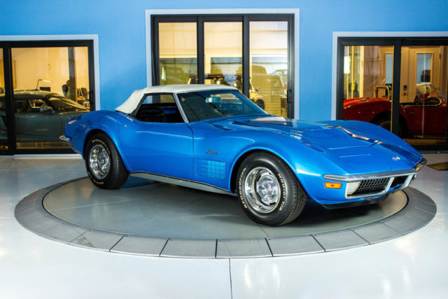 1970 Blue Chevrolet Corvette Convertible