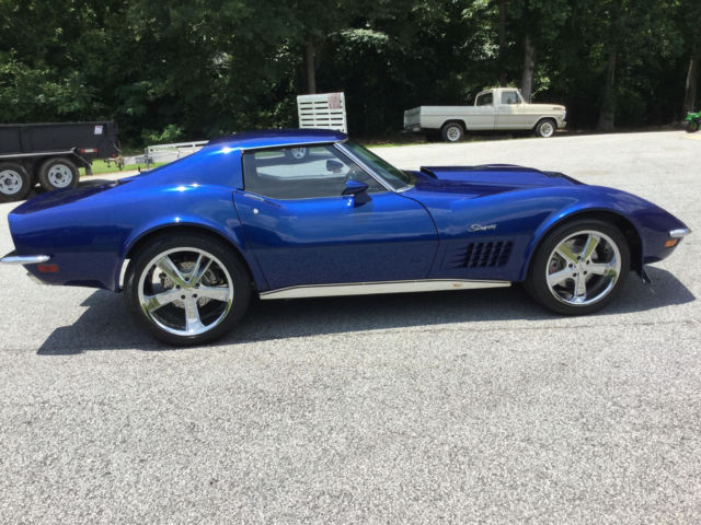1970 Blue Chevrolet Corvette