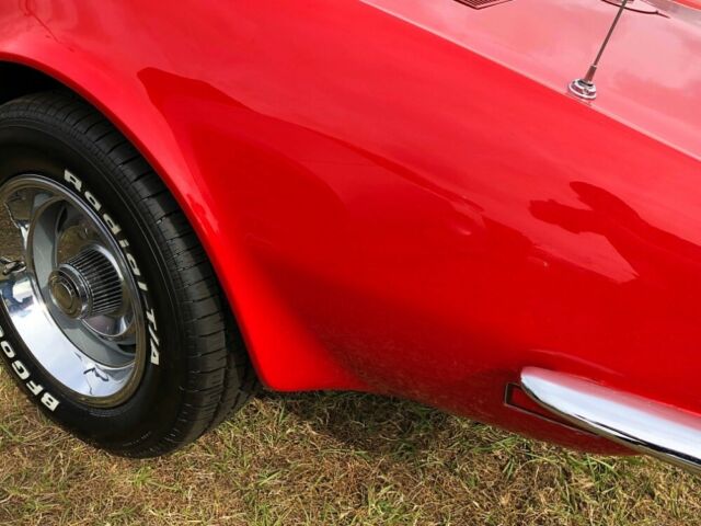 1970 Red Chevrolet Corvette Convertible