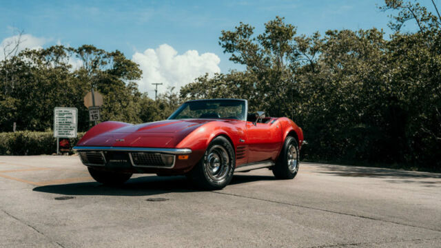 1970 Red Chevrolet Corvette Convertible
