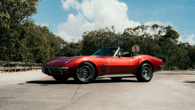 1970 Red Chevrolet Corvette Convertible