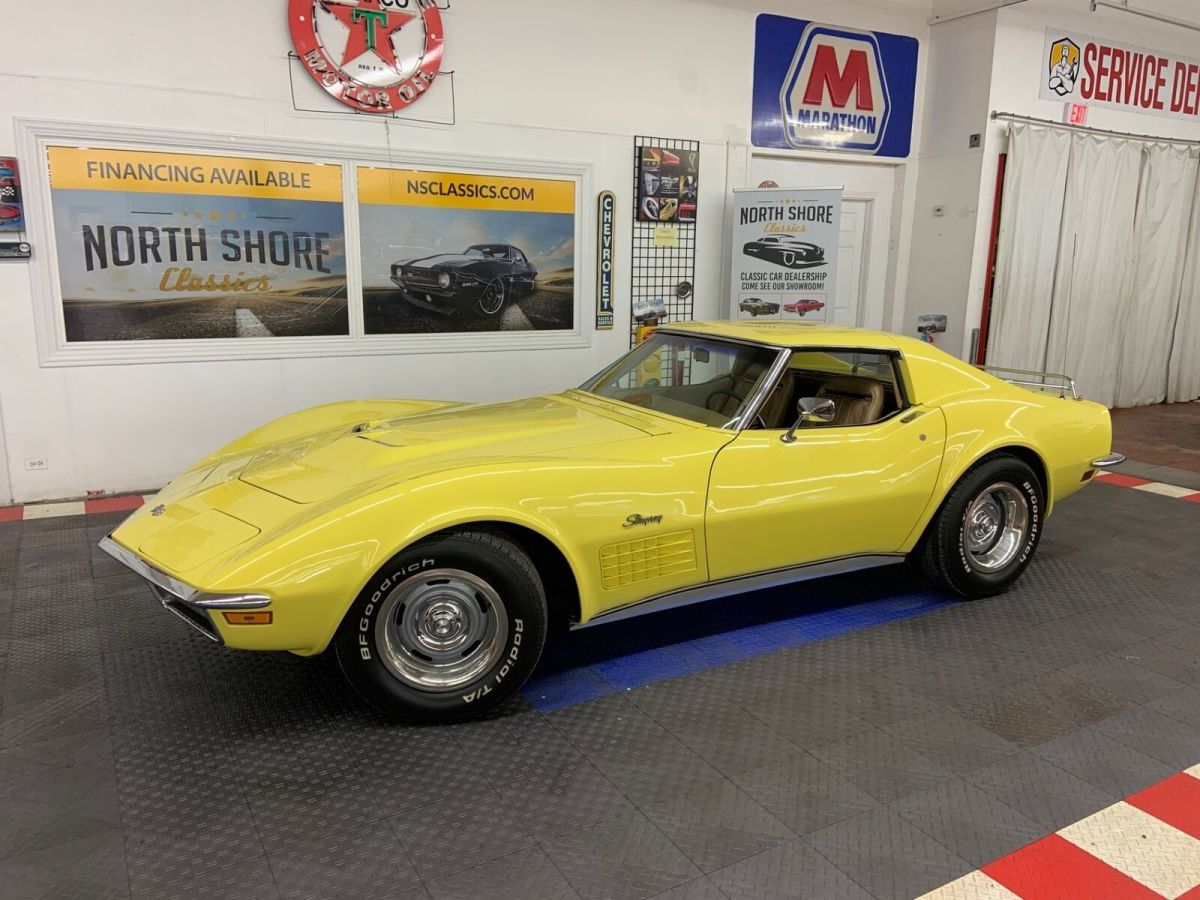 1970 Yellow Chevrolet Corvette Coupe
