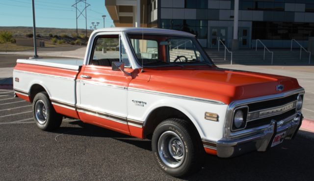 1970 Orange Chevrolet C-10 Standard Cab Pickup