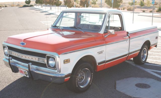 1970 Orange Chevrolet C-10 Standard Cab Pickup