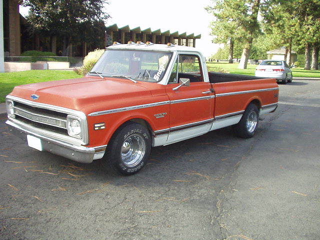 1970 Orange Chevrolet C-10