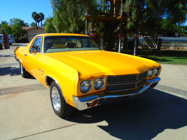 1970 Yellow Chevrolet El Camino TRUCK