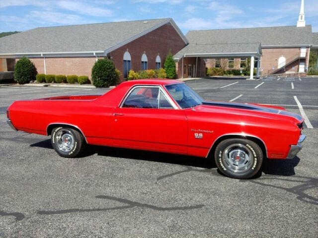 1970 Red Chevrolet El Camino --