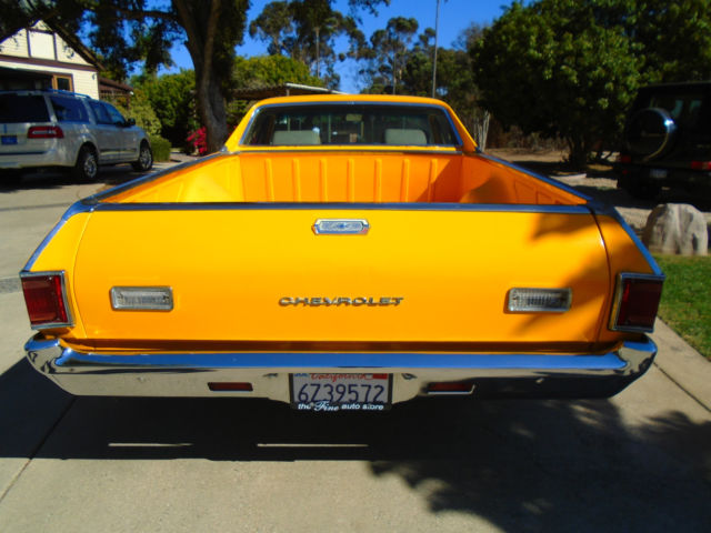 1970 Yellow Chevrolet El Camino TRUCK
