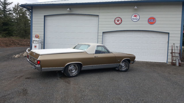 1970 Tan/Gold Chevrolet El Camino --