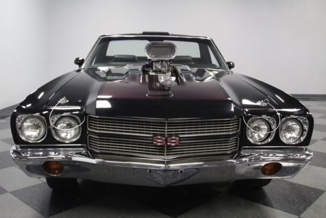 1970 Black Chevrolet El Camino Convertible