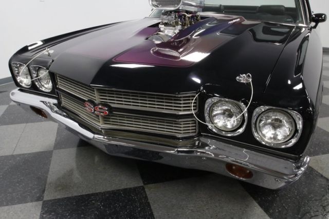 1970 Black Chevrolet El Camino Convertible