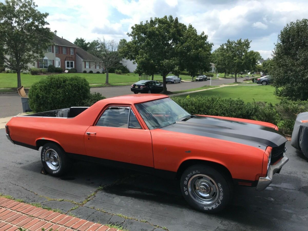 1970 Orange Chevrolet El Camino