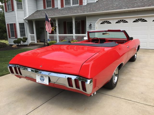 1970 Red Chevrolet Impala Convertible