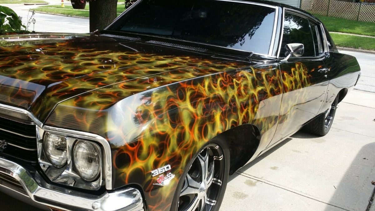 1970 Black Chevrolet Impala Coupe